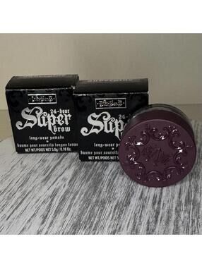 Bundle of 2 Kat Von D KVD Beauty Super Brow Pomade AUBERGINE - ORIGINAL Formula